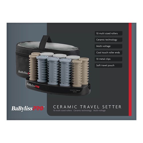 BaBylissPRO Travel Hot Roller Set 10pc Box