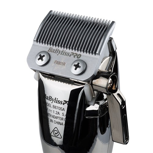 BaBylissPRO SilverFX Lithium Hair Clipper Up Close
