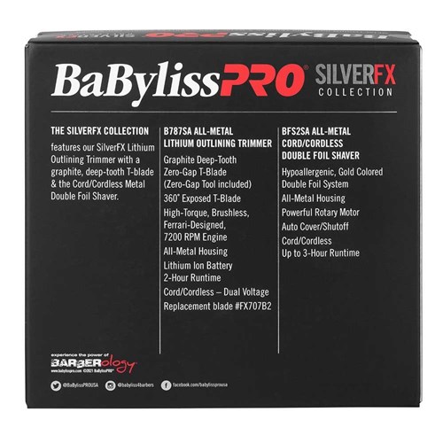 BaBylissPRO SilverFX Outliner Trimmer Shaver Duo