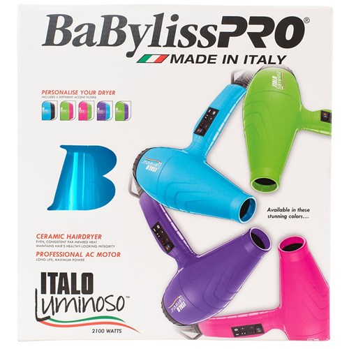 BaBylissPRO Italo Luminoso Hair Dryer Blue