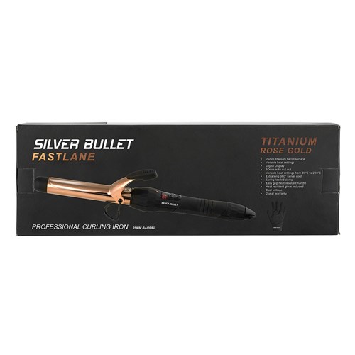 Silver Bullet Fastlane Titanium Rose Gold 25mm Curling Iron