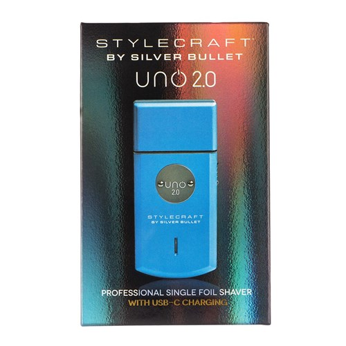 StyleCraft by Silver Bullet Uno 2.0 Single Foil Shaver Blue