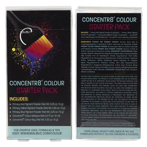 Malibu C Concentr8 Colour Pigment Powder Starter Pack