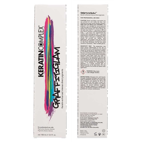 Keratin Complex GraffitiGlam Hair Colour Clear Box Front and Back